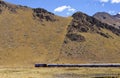 Peru,Cusco. Train passing through the mountainous area of Ã¢â¬â¹Ã¢â¬â¹Cusco